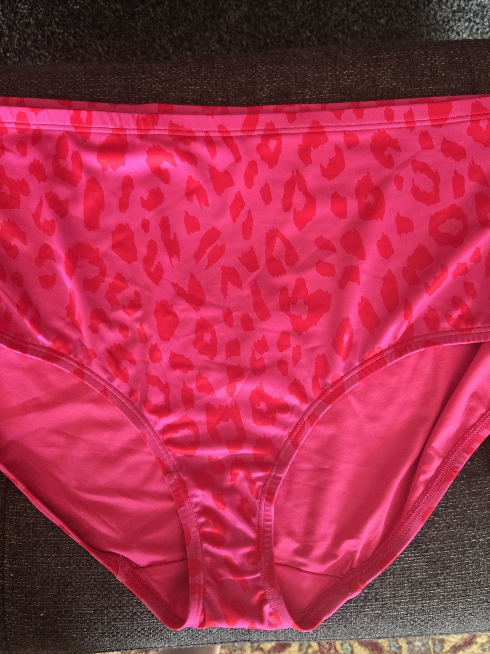 Lane Bryant Hot Pink Leopard High-Waist Bikini Briefs